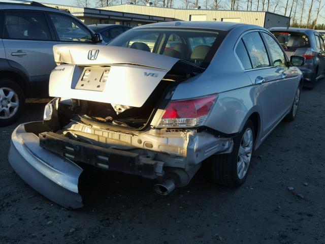 1HGCP3F82AA014745 - 2010 HONDA ACCORD EXL SILVER photo 4