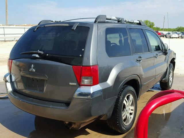 4A4MM31S84E033689 - 2004 MITSUBISHI ENDEAVOR X GRAY photo 4