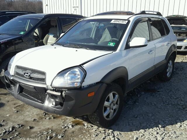 KM8JN72D45U092028 - 2005 HYUNDAI TUCSON GLS WHITE photo 2