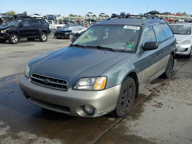 4S3BH6751Y7669497 - 2000 SUBARU LEGACY OUT GREEN photo 2