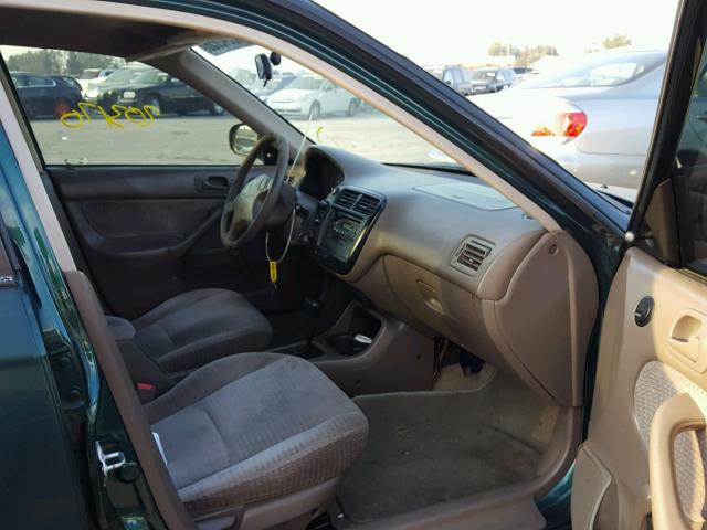 2HGEJ6615XH559444 - 1999 HONDA CIVIC BASE GREEN photo 5