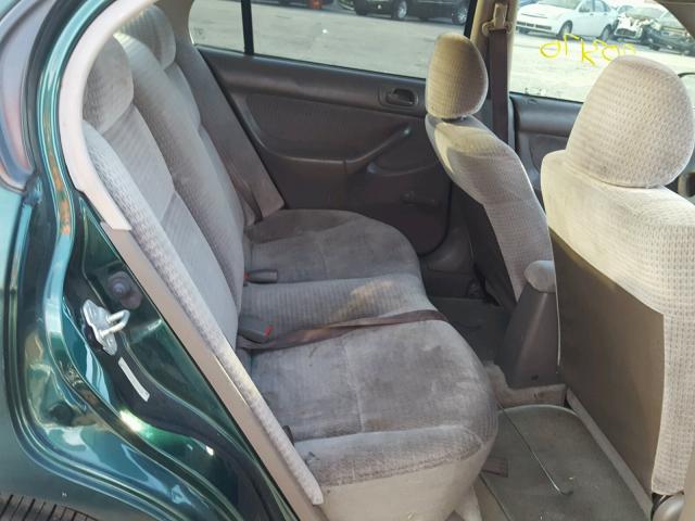 2HGEJ6615XH559444 - 1999 HONDA CIVIC BASE GREEN photo 6