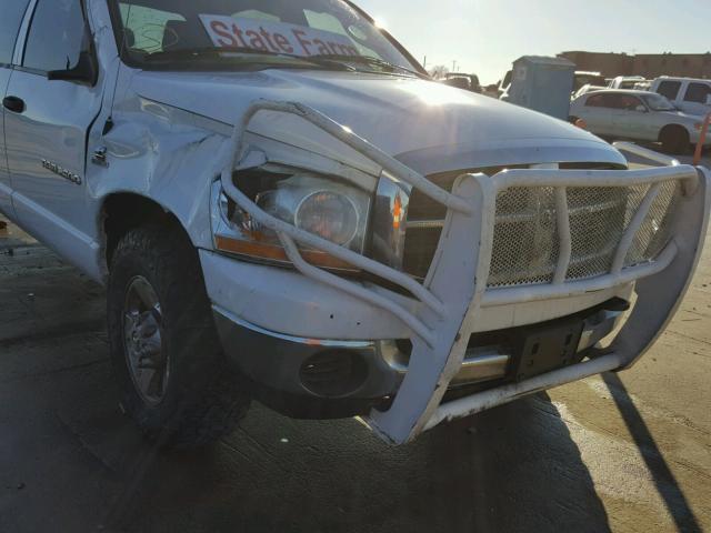 3D7KR29C06G208655 - 2006 DODGE RAM 2500 WHITE photo 9