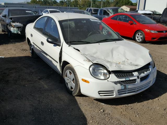 1B3ES26C54D586076 - 2004 DODGE NEON BASE WHITE photo 1