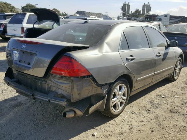 1HGCM56857A078985 - 2007 HONDA ACCORD EX CHARCOAL photo 4