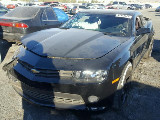 2G1FB1E3XF9160746 - 2015 CHEVROLET CAMARO LS BLACK photo 2