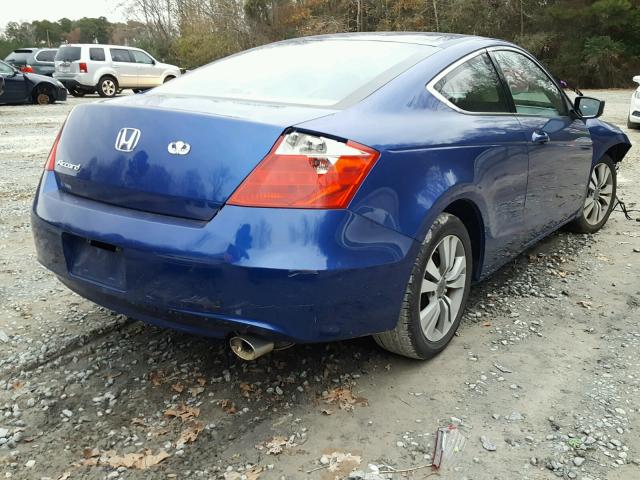 1HGCS12379A022848 - 2009 HONDA ACCORD LX BLUE photo 4