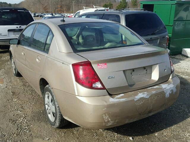 1G8AJ58F57Z154243 - 2007 SATURN ION LEVEL TAN photo 3