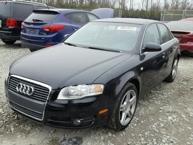 WAUDF78E47A035151 - 2007 AUDI A4 2.0T QU BLACK photo 2