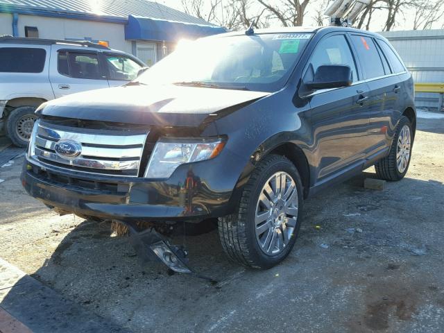 2FMDK39C18BA60448 - 2008 FORD EDGE LIMIT BLACK photo 2