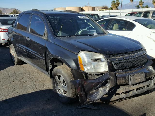 2CNDL23F786297268 - 2008 CHEVROLET EQUINOX LS BLACK photo 1