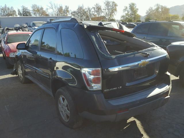 2CNDL23F786297268 - 2008 CHEVROLET EQUINOX LS BLACK photo 3