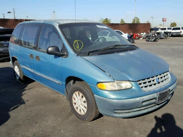 2P4FP25B6VR102066 - 1997 PLYMOUTH VOYAGER BLUE photo 1