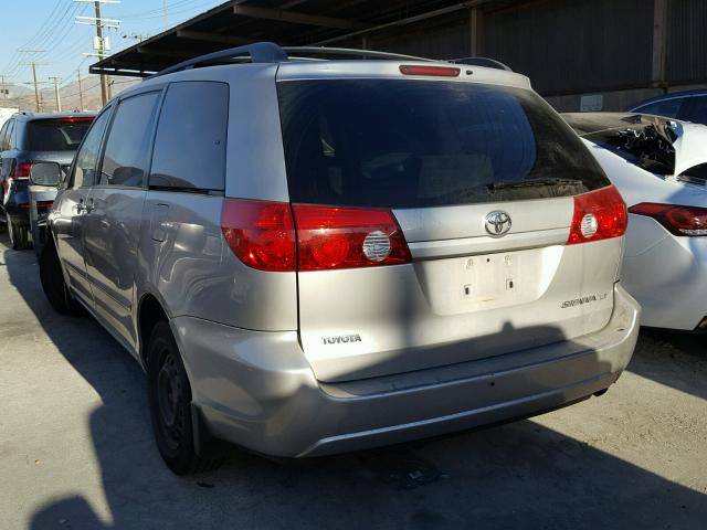 5TDZA23C76S437523 - 2006 TOYOTA SIENNA CE SILVER photo 3