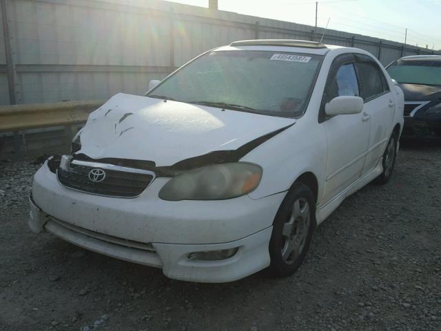 1NXBR32E15Z416630 - 2005 TOYOTA COROLLA CE WHITE photo 2