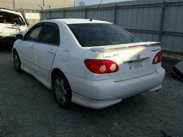 1NXBR32E15Z416630 - 2005 TOYOTA COROLLA CE WHITE photo 3