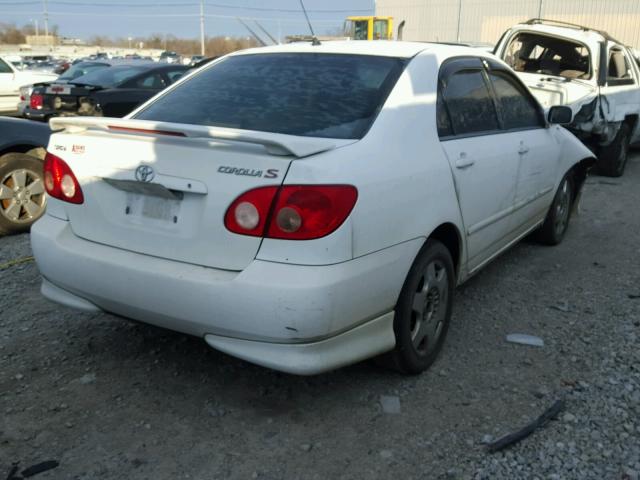 1NXBR32E15Z416630 - 2005 TOYOTA COROLLA CE WHITE photo 4