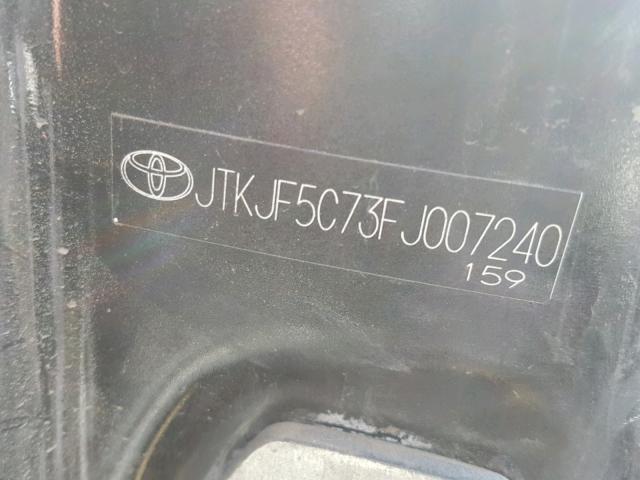 JTKJF5C71E3078293 - 2014 TOYOTA SCION TC 黑色 照片 10