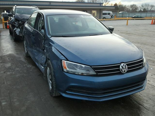 3VW267AJXGM274057 - 2016 VOLKSWAGEN JETTA S BLUE photo 1