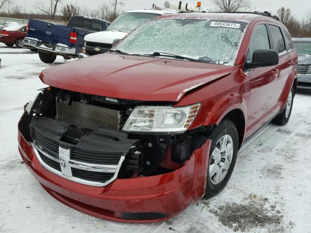 3D4PG4FB5AT174843 - 2010 DODGE JOURNEY SE RED photo 2