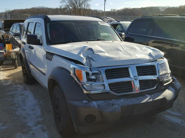 1D8GU28K98W222843 - 2008 DODGE NITRO SXT WHITE photo 1