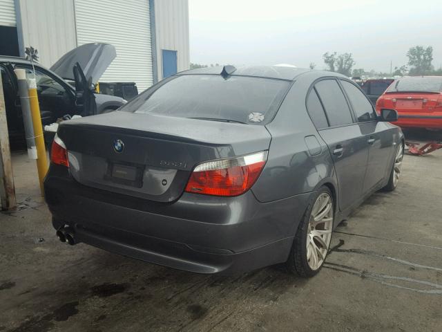 WBANB53566CP02994 - 2006 BMW 550 I GRAY photo 4