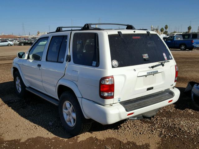 JN8AR07Y5YW448558 - 2000 NISSAN PATHFINDER WHITE photo 3