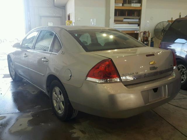 2G1WT55KX79262206 - 2007 CHEVROLET IMPALA LT SILVER photo 3