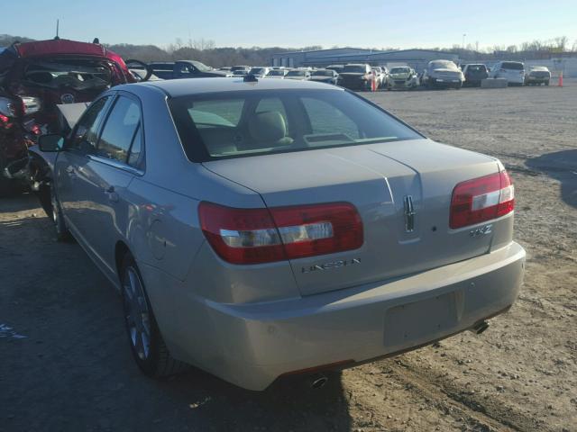 3LNHM26T88R655468 - 2008 LINCOLN MKZ TAN photo 3