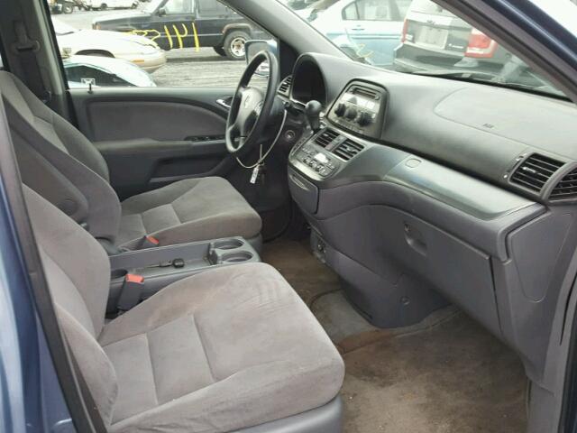 5FNRL38446B073213 - 2006 HONDA ODYSSEY EX BLUE photo 5