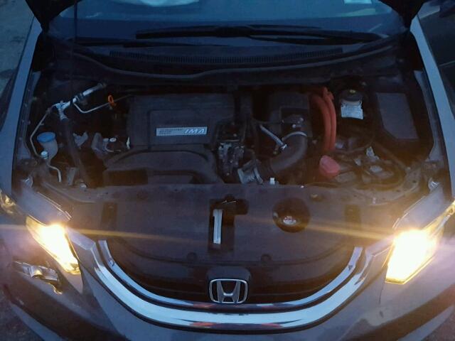 19XFB4F2XDE201647 - 2013 HONDA CIVIC HYBR GRAY photo 7