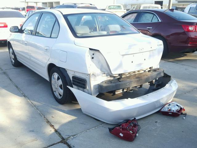 KMHDN46D24U862182 - 2004 HYUNDAI ELANTRA GL WHITE photo 3