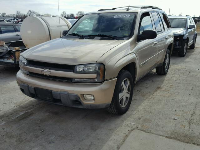 1GNDT13SX42160836 - 2004 CHEVROLET TRAILBLAZE BROWN photo 2