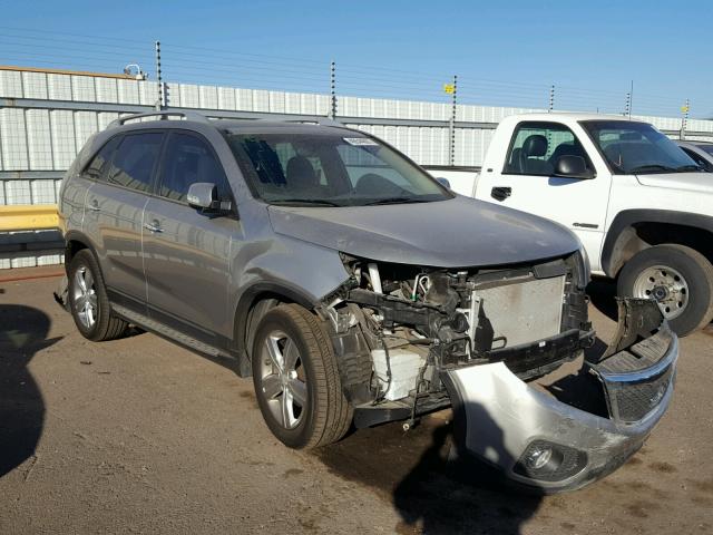 5XYKU4A21DG373701 - 2013 KIA SORENTO EX SILVER photo 1