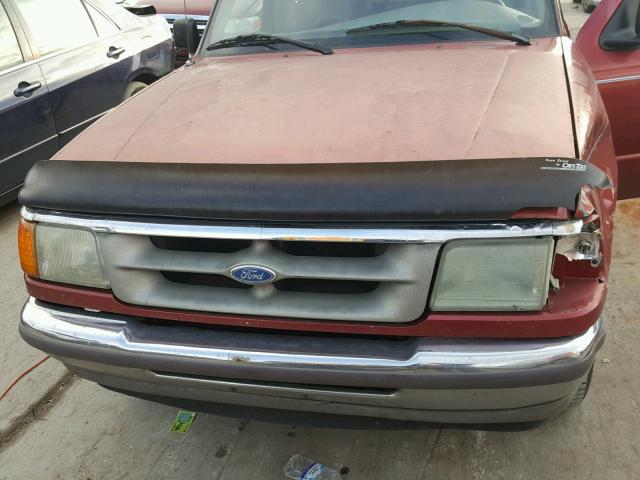 1FTCR14X8VPA20270 - 1997 FORD RANGER SUP MAROON photo 7