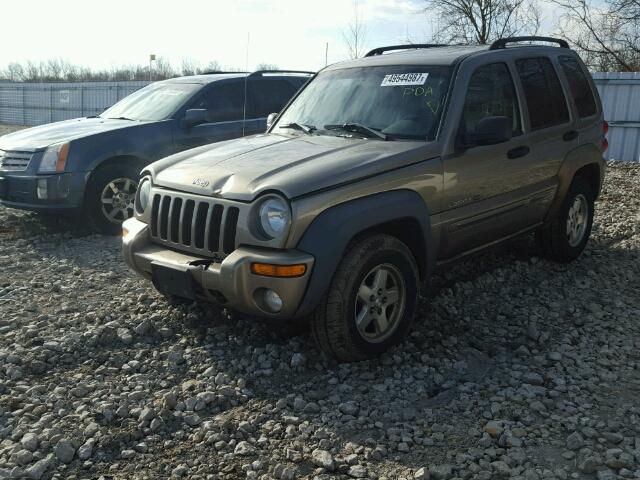 1J4GL58K63W725560 - 2003 JEEP LIBERTY LI BEIGE photo 2