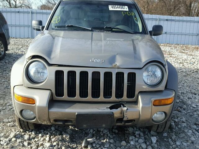 1J4GL58K63W725560 - 2003 JEEP LIBERTY LI BEIGE photo 9