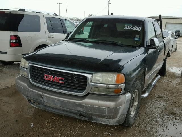 2GTEC19V211381468 - 2001 GMC NEW SIERRA GREEN photo 2