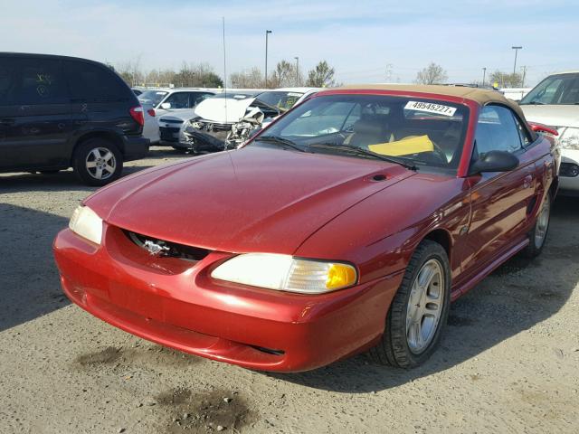 1FAFP45X9WF257656 - 1998 FORD MUSTANG GT RED photo 2