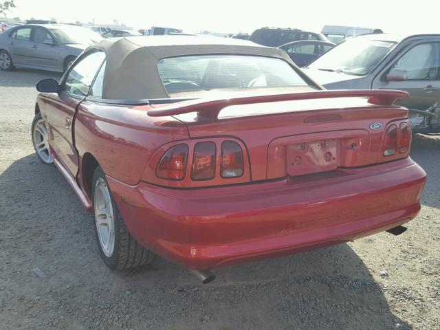 1FAFP45X9WF257656 - 1998 FORD MUSTANG GT RED photo 3