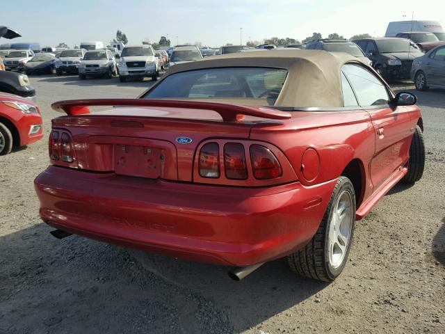 1FAFP45X9WF257656 - 1998 FORD MUSTANG GT RED photo 4