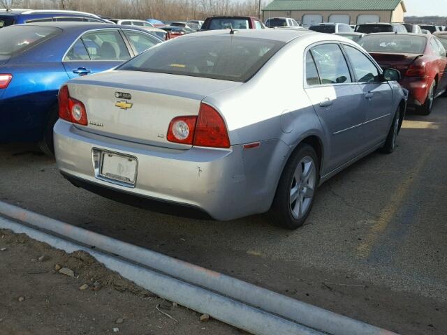 1G1ZG57B39F235812 - 2009 CHEVROLET MALIBU LS SILVER photo 4