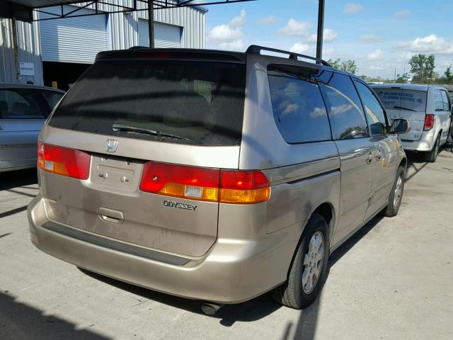 5FNRL18064B101589 - 2004 HONDA ODYSSEY EX GOLD photo 4