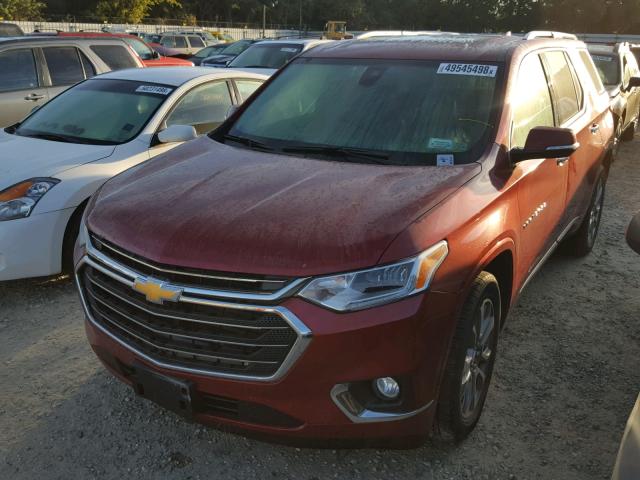 1GNEVJKW0JJ168948 - 2018 CHEVROLET TRAVERSE P RED photo 2