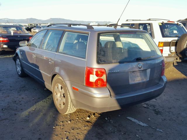 WVWWH63B93E404554 - 2003 VOLKSWAGEN PASSAT GLX GRAY photo 3