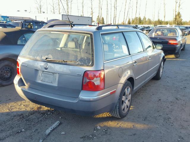 WVWWH63B93E404554 - 2003 VOLKSWAGEN PASSAT GLX GRAY photo 4