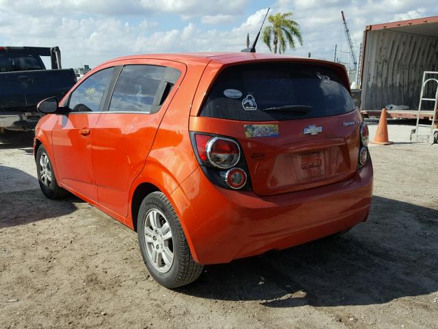 1G1JC6SHXC4167506 - 2012 CHEVROLET SONIC LT ORANGE photo 3