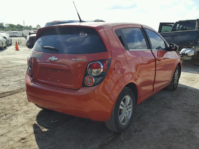 1G1JC6SHXC4167506 - 2012 CHEVROLET SONIC LT ORANGE photo 4