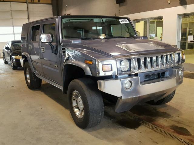 5GRGN23U13H108979 - 2003 HUMMER H2 BLUE photo 1