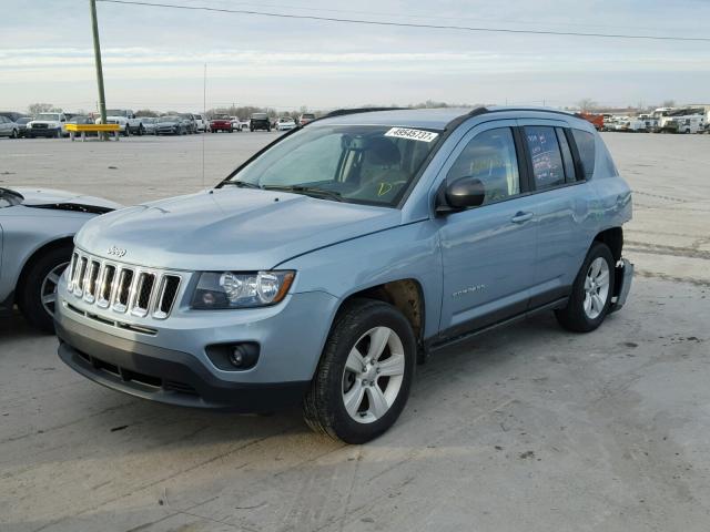 1C4NJCBA6ED550376 - 2014 JEEP COMPASS SP BLUE photo 2